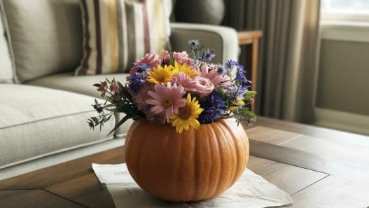 pumpkin floral display