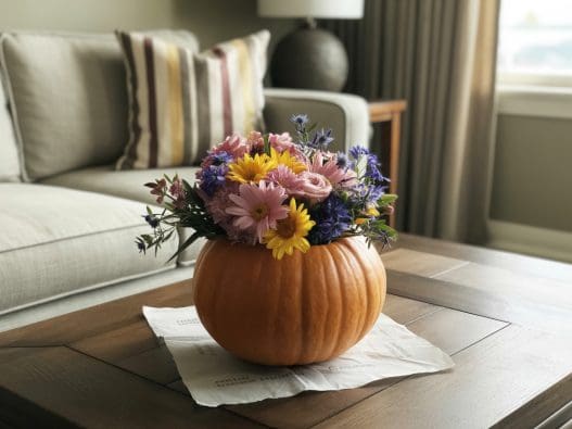 pumpkin floral display