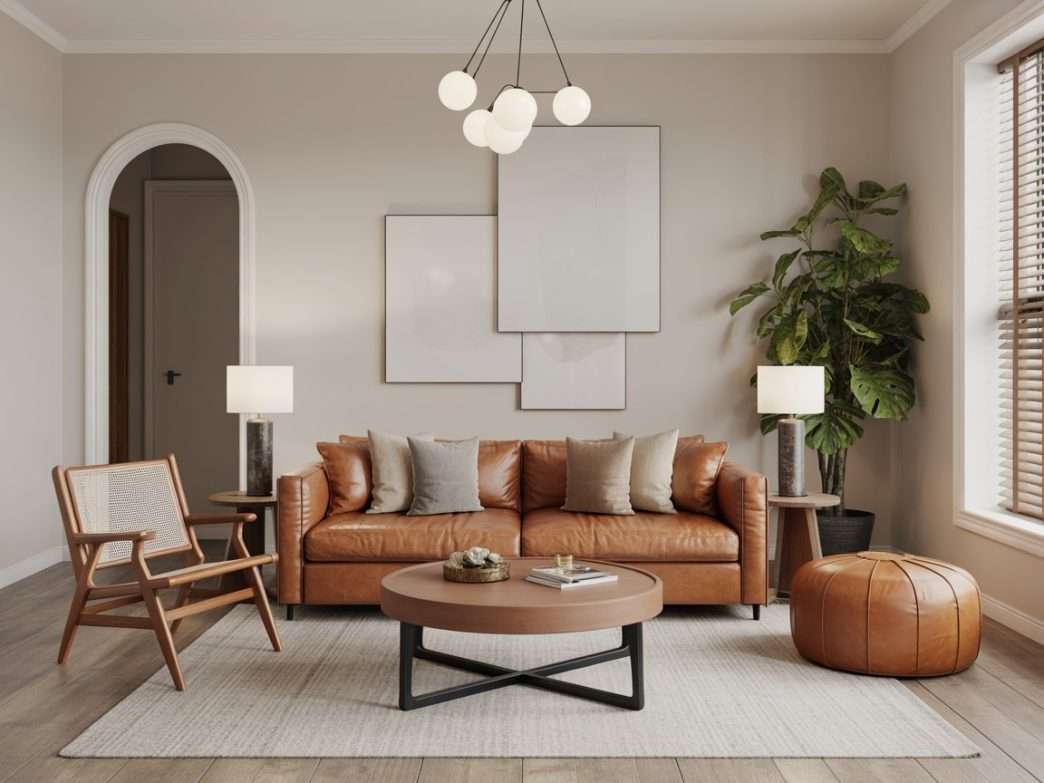 leather sofa decor ideas