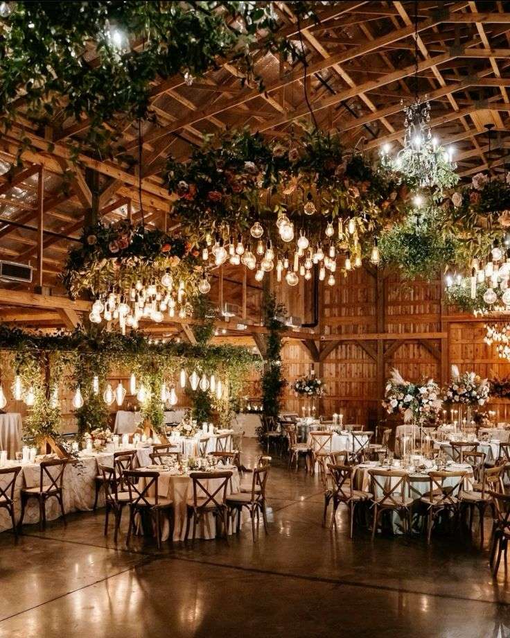 wedding venue in a barn