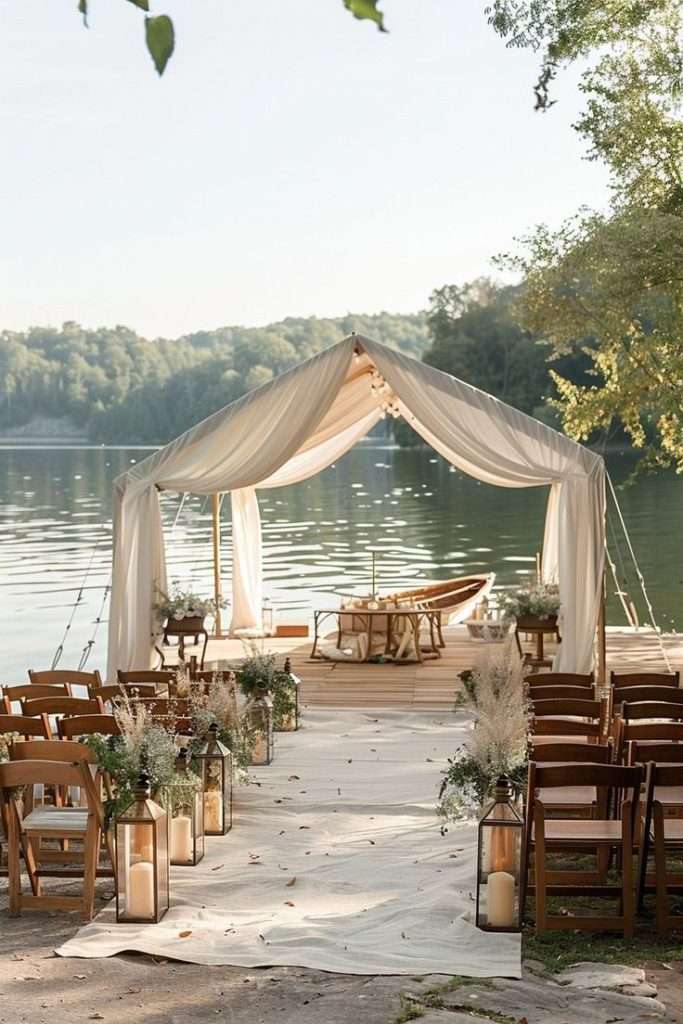 lakeside wedding venue ideas for earthy wedding ideas