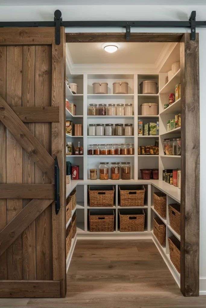 pantry storage in a farmhouse