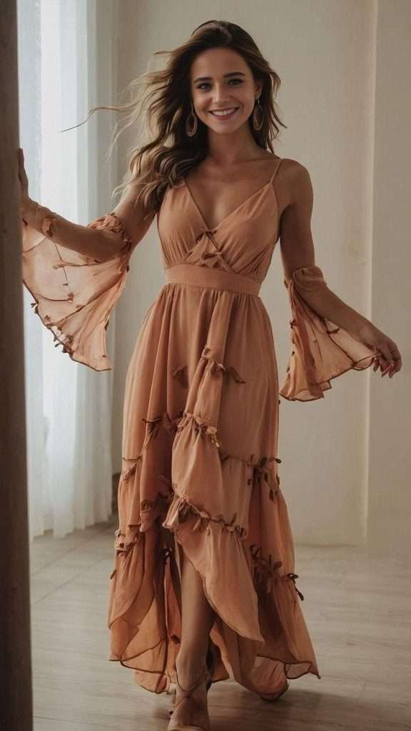 handmade bridesmaid wedding dress for earthy wedding ideas