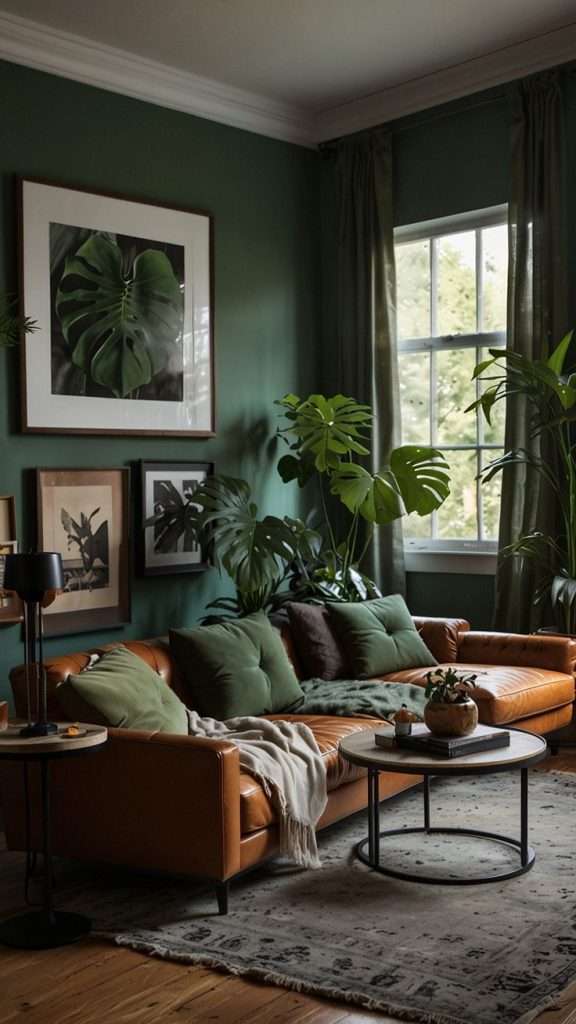 Using plants to create a natural and bohemian feel to the living space