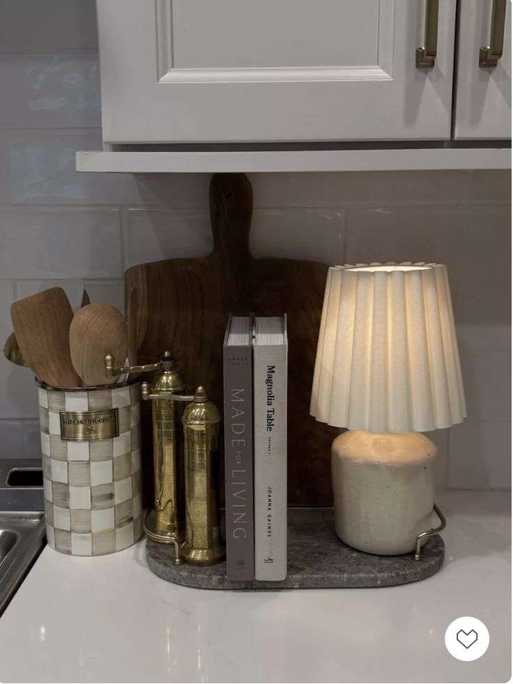 cookbook Kitchen Counter Decor Ideas