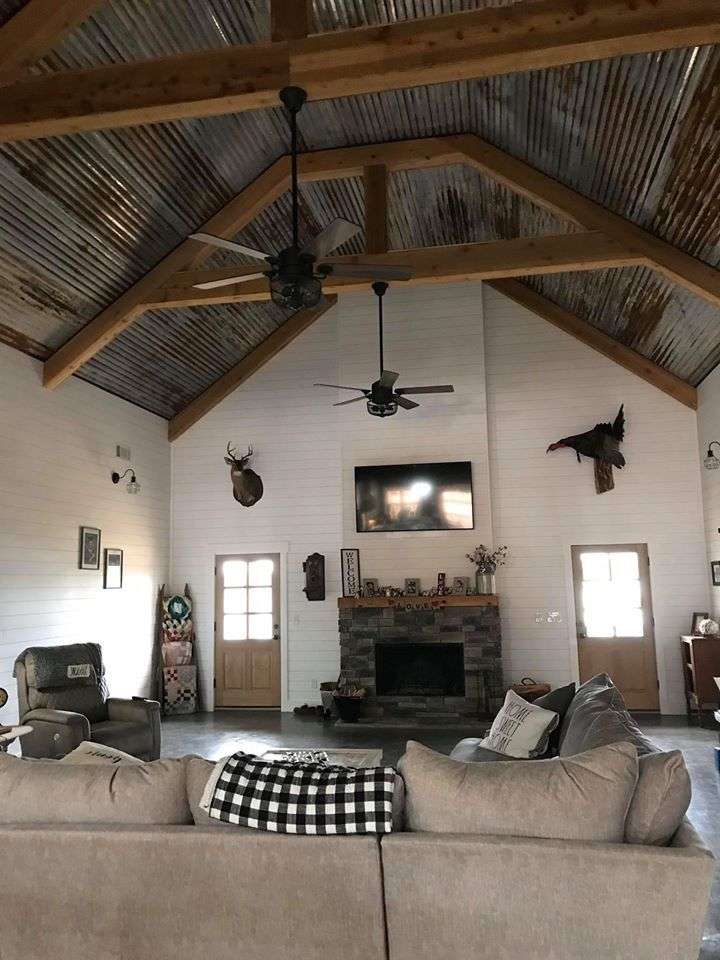 metal roof for a Farmhouse Barndominium Ideas
