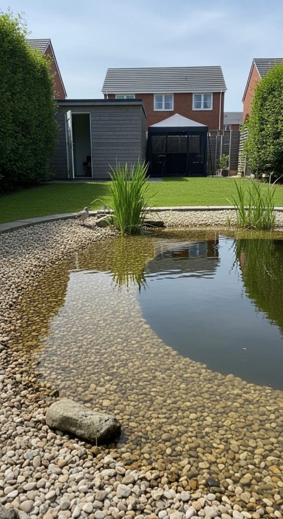 bird friendly gradual pond 
