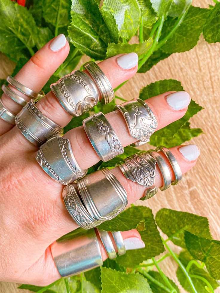 recycled metal wedding ring ideas for earthy wedding ideas