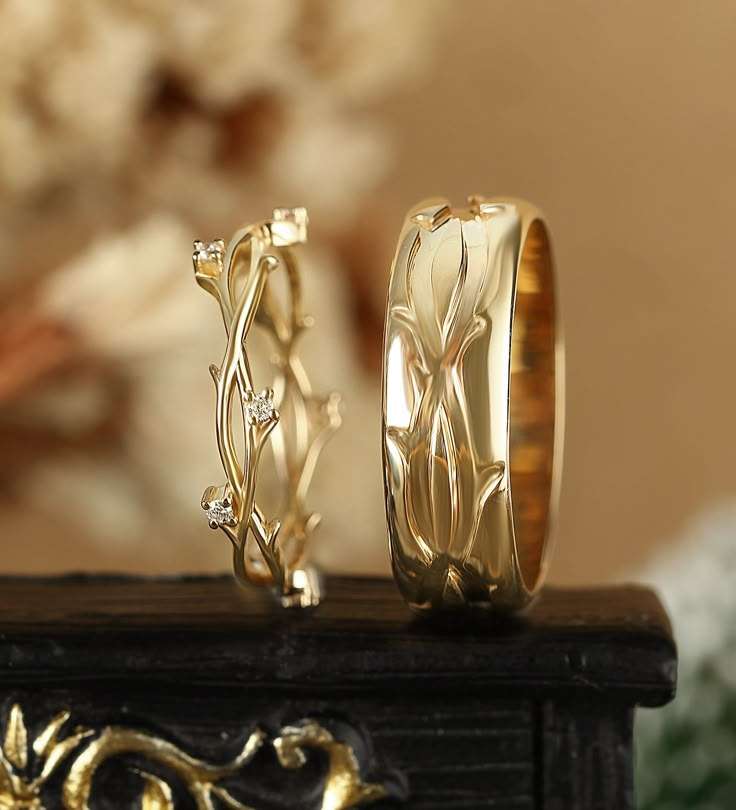 rose wedding rings