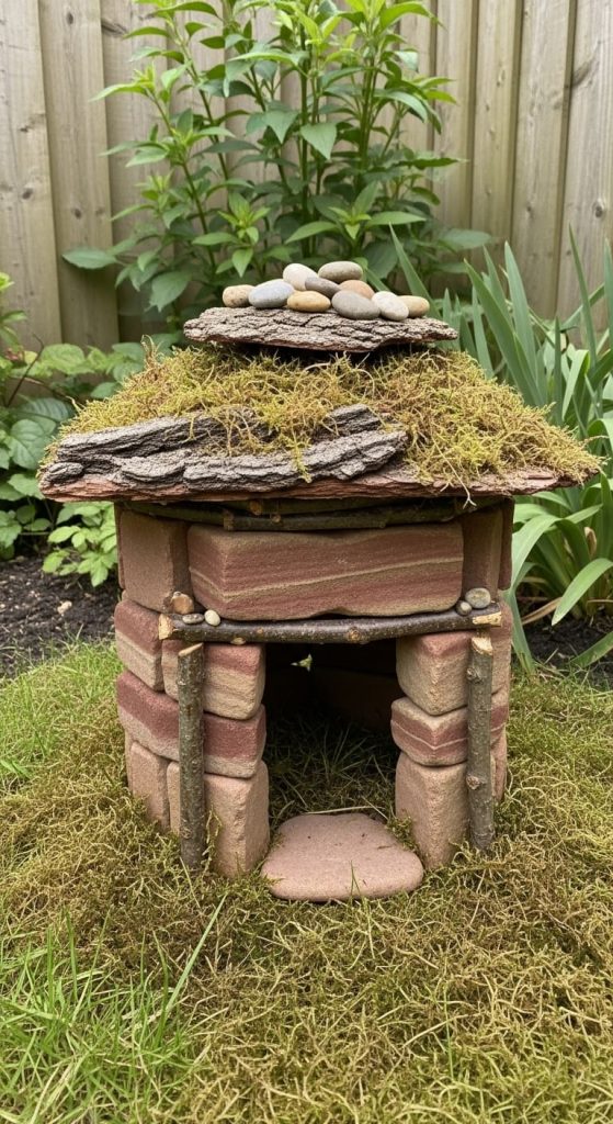 sandstone fairy house
