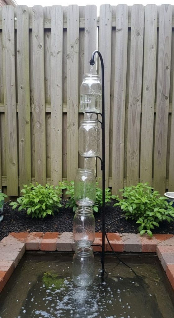 water fountain made form mason jars