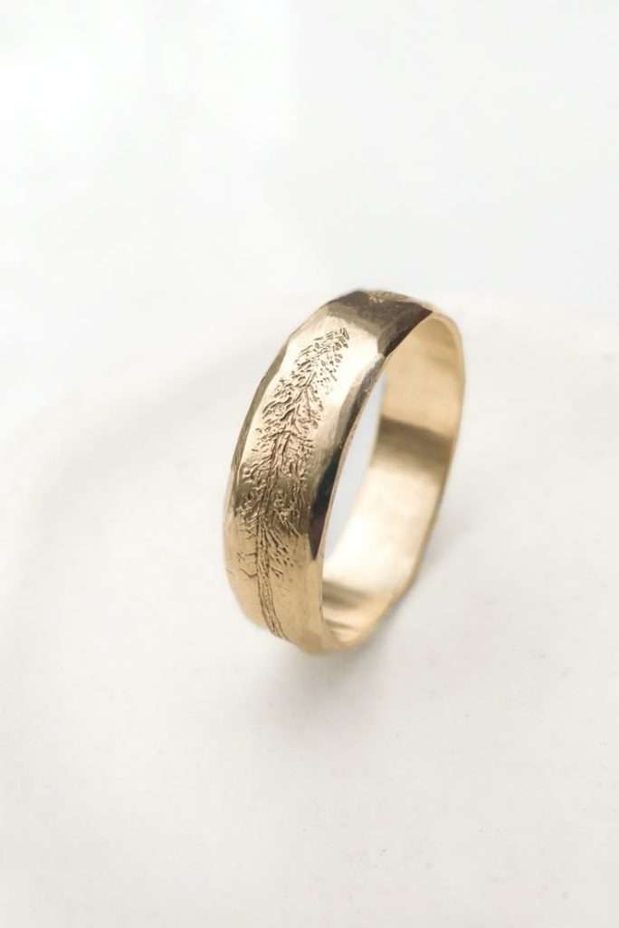 nature inspired wedding ring ideas for earthy wedding ideas