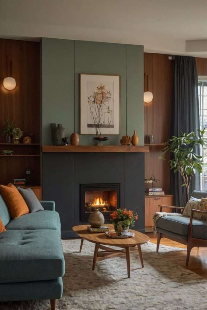 two tone fireplace idea