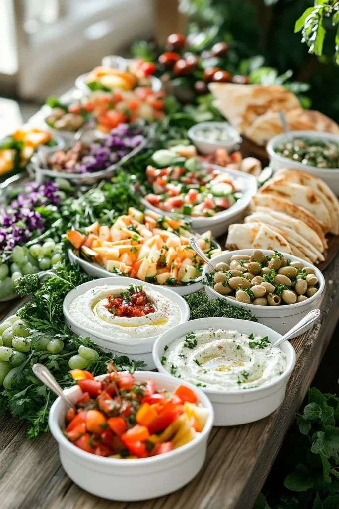using fresh food for wedding day