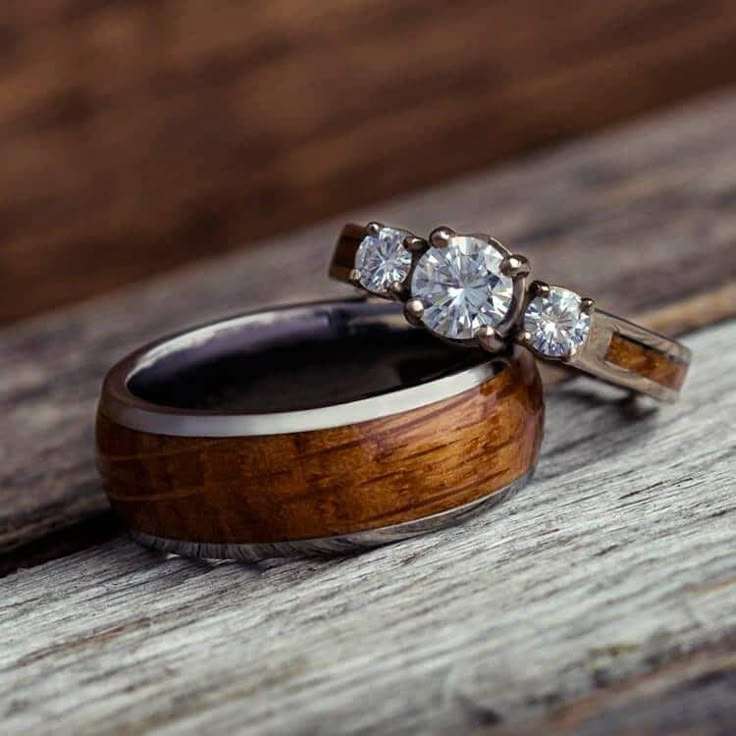 wooden wedding rings