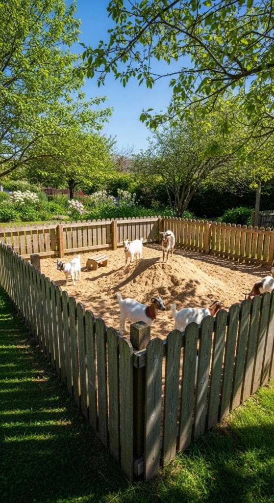 sand pit for goats