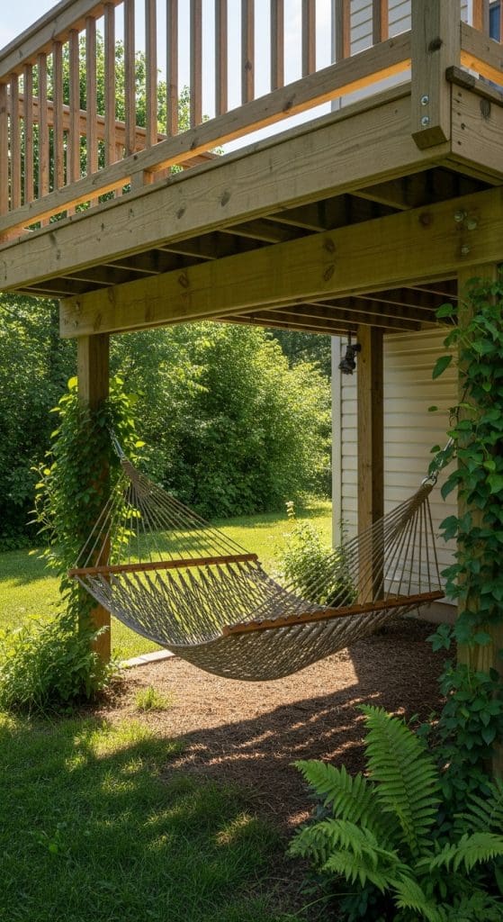 Hammock Under a Raised Deck