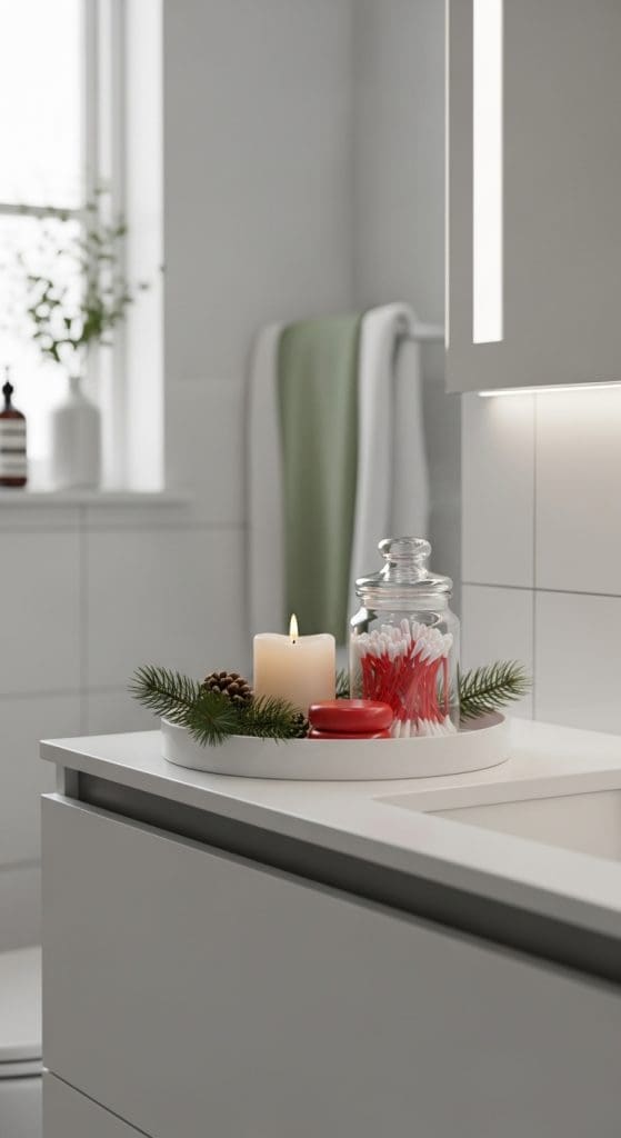 christmas bathroom tray Christmas Bathroom Decor