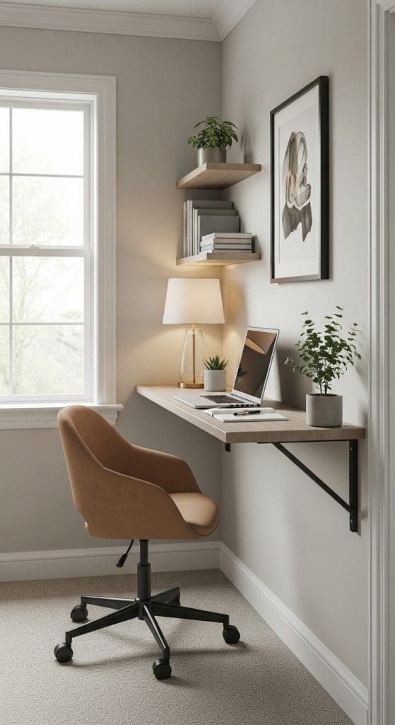 standing bar ledge in a hallway for an office space