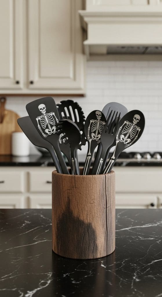 halloween themed cooking utensils