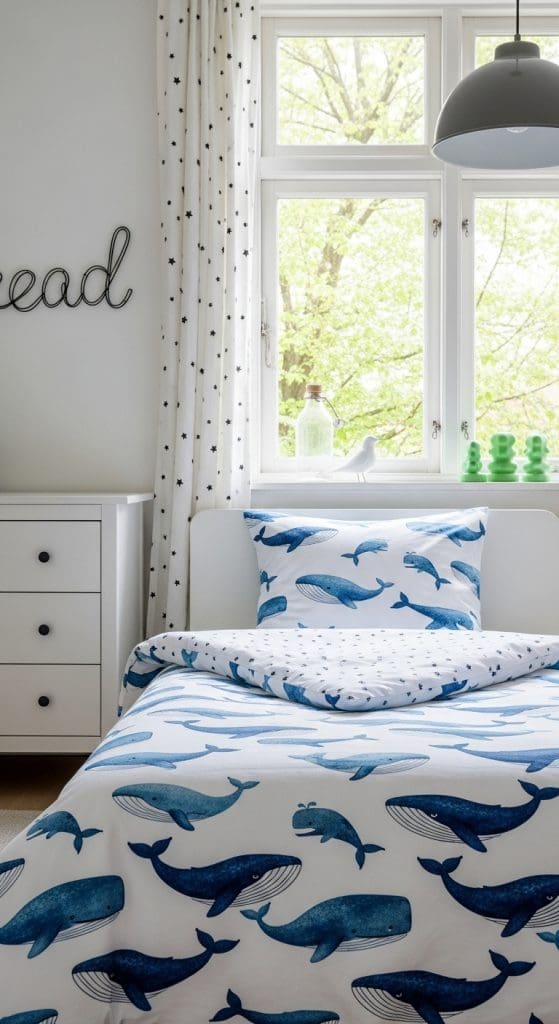 whale bedsheets