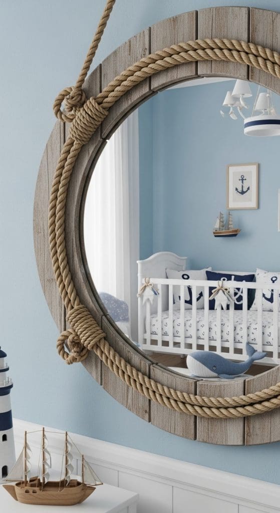 nautical theme porthole mirror