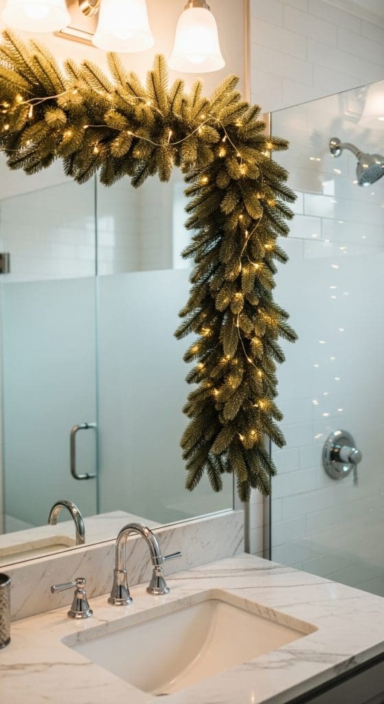 Christmas Bathroom Decor garland