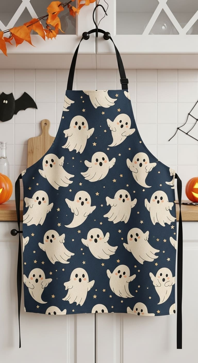 Sm:)e Spooky Ghost Boo Halloween Kitchen Rugs And Mats 17 X 29 Inch 17 X 47 Inch Set Of 2 Black, Low-Profile Rugs For Floor - View #8