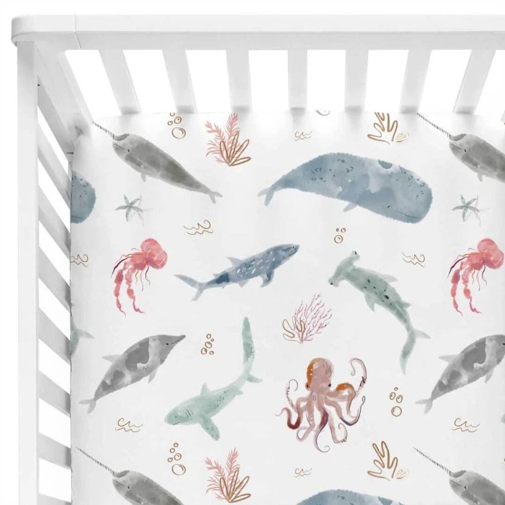 nautical theme crib blanket