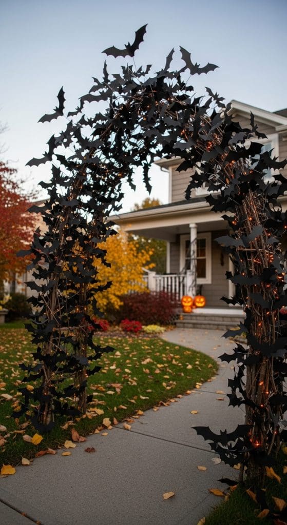 Bat halloween archway