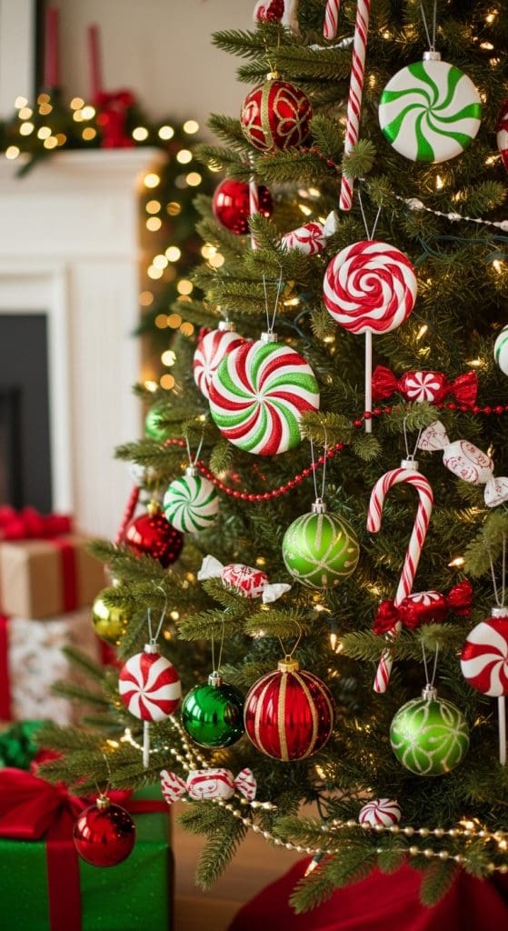 Classic Christmas Tree with candy 