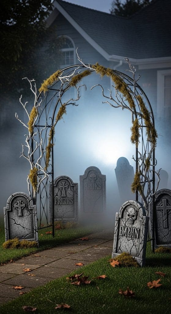 graveyard halloween archway
