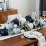 Blue Thanksgiving Table Decor