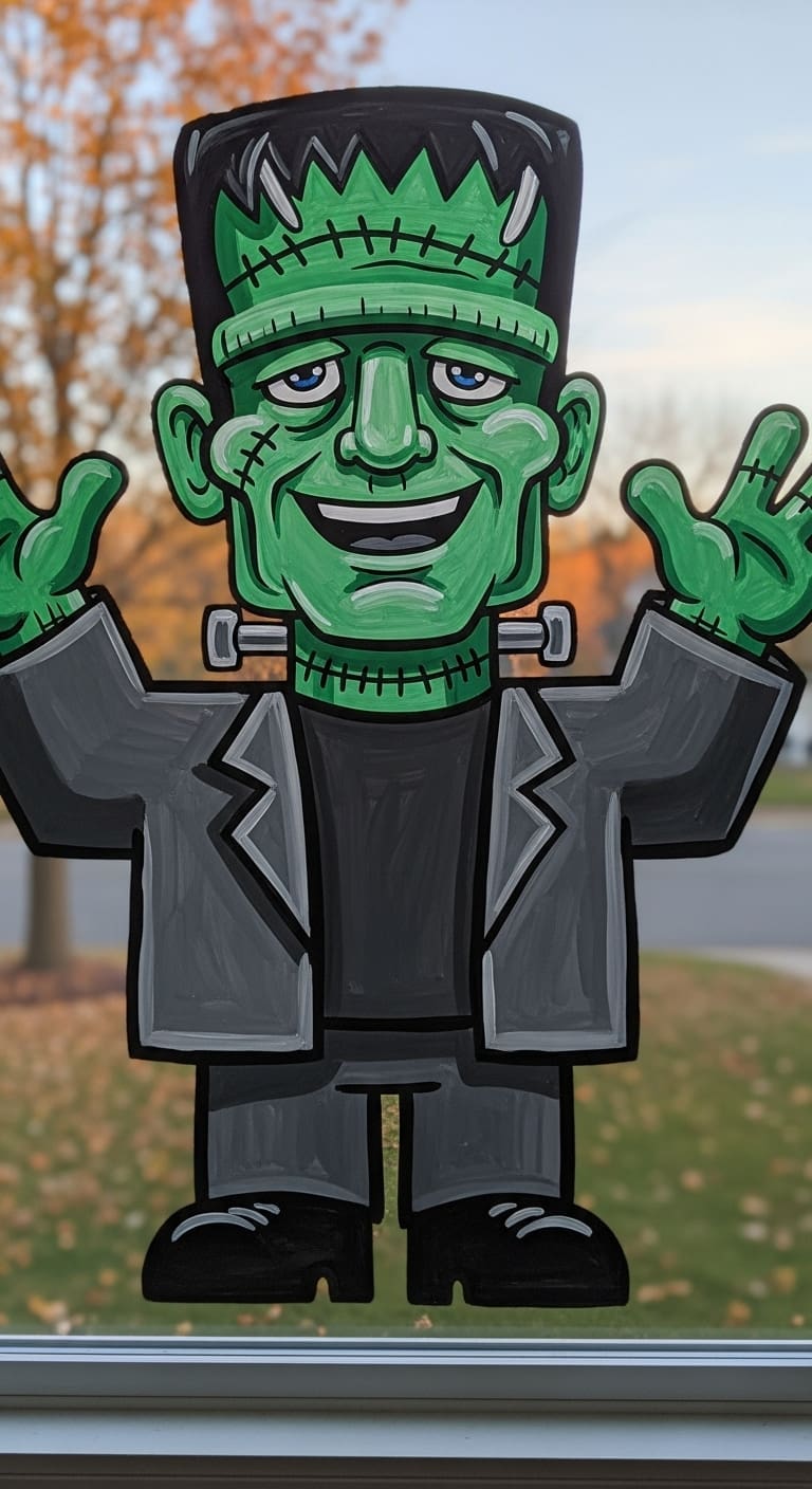22 Halloween Window Painting Ideas - Oh Curiosity