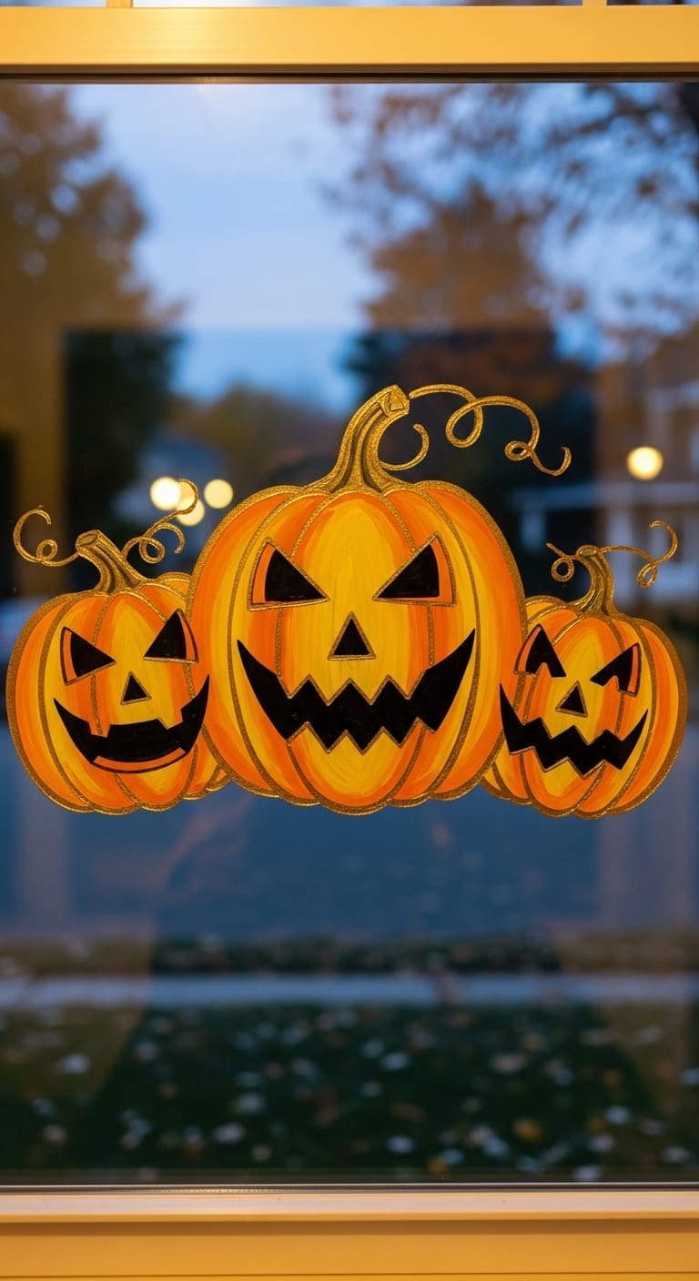 22 Halloween Window Painting Ideas - Oh Curiosity