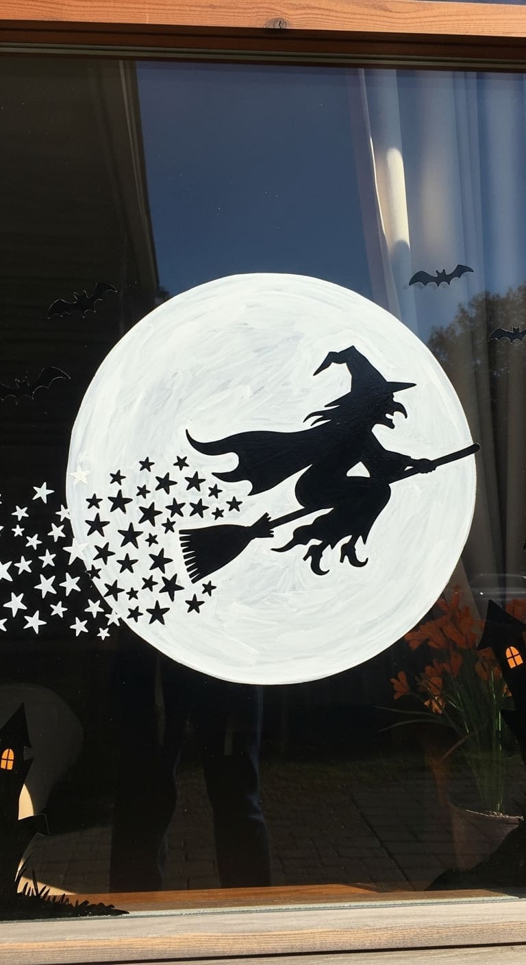 22 Halloween Window Painting Ideas - Oh Curiosity