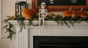 Modern Halloween Fireplace Decor Ideas For The Mantle