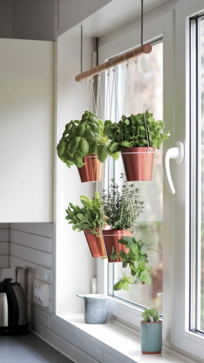 View of 16 Herb Planter Ideas for Small Kitchens & Apartments