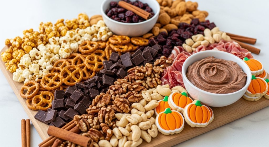 Breakfast Easy Thanksgiving Charcuterie Board Idea with sweet and savory mix