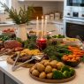 Christmas Buffet On A Kitchen Island