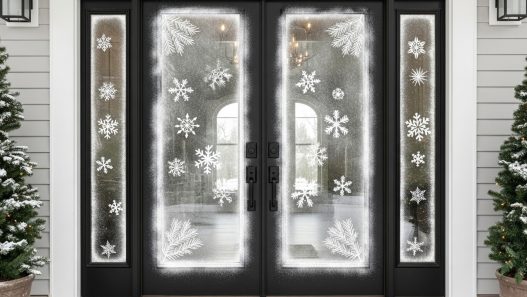 christmas double door decor ideas