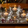 Christmas Floating Candle Centerpieces