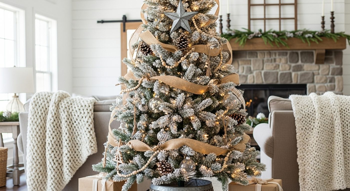 cute farmhouse Christmas decor