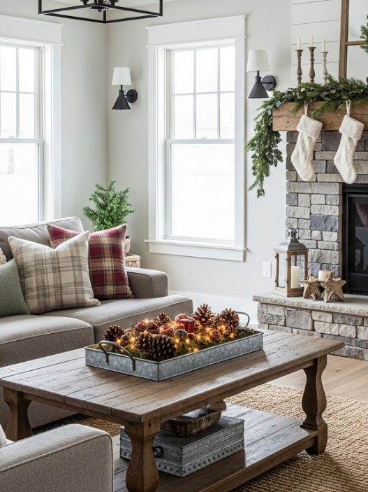 farmhouse christmas home decor ideas