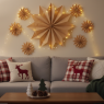 wall decor above sofa for christmas