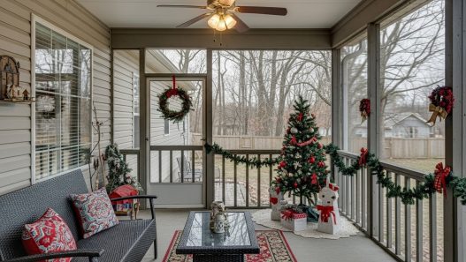 Screened in Porch Christmas Decor Ideas