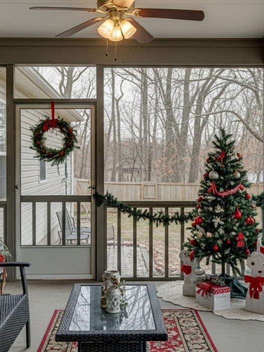 Screened in Porch Christmas Decor Ideas