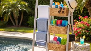 Pool Towel Rack ideas