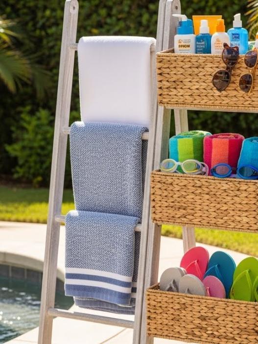 Pool Towel Rack ideas