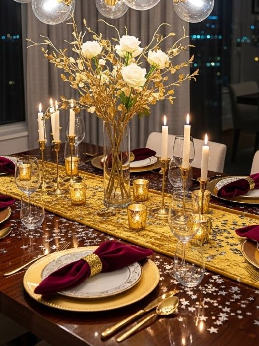Elegant New Years Eve Table